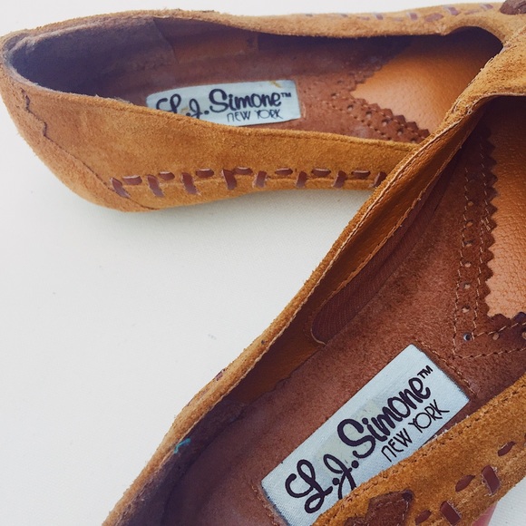 Boho Chic 1980s L.J Simone NY TheMinnie moccasins - Picture 5 of 7
